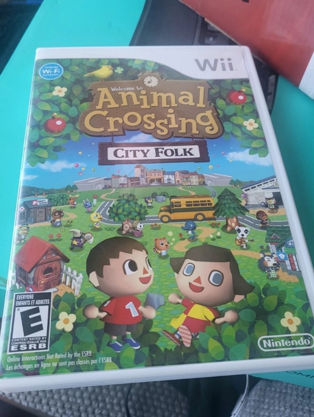 Animal Crossing City Folk Wii 2008 Complete CIB **TESTED**